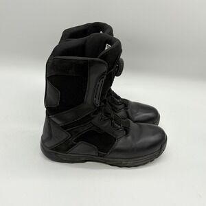 Blauer Mens 7 Clash LT 8" Black Leather Knit Police Duty BOA Combat Boots